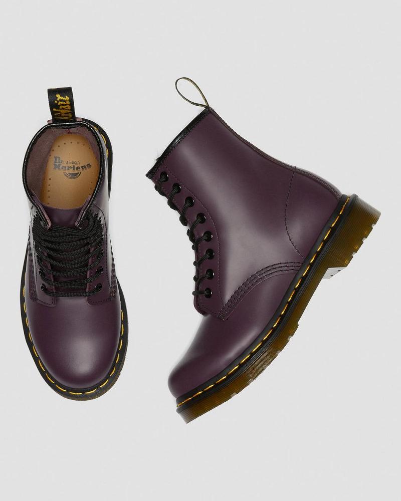 Dr Martens 1460 Smooth Leren Veterlaarzen Dames Paars | NL 573SGL